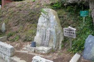 照山修理墓碑の写真