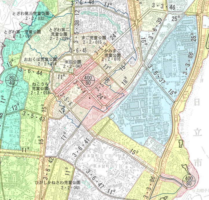 地図：都市計画図