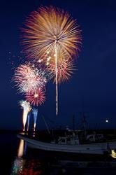 写真：河原子海上花火大会