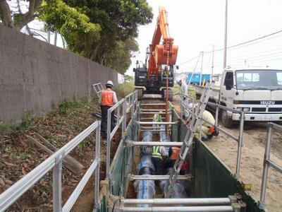 写真：水道工事