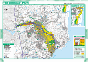 地図：洪水ハザードマップ