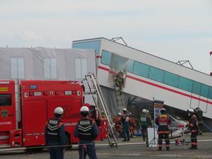 写真：列車事故