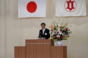 教育長式辞の様子