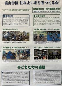 写真：はなやまエコまち体験隊 活動成果のポスター