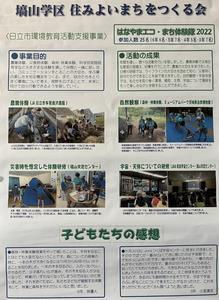 写真：はなやまエコまち体験隊 活動成果のポスター