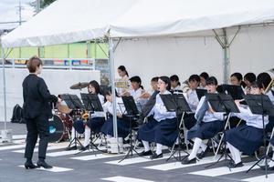 写真：吹奏楽部の演奏