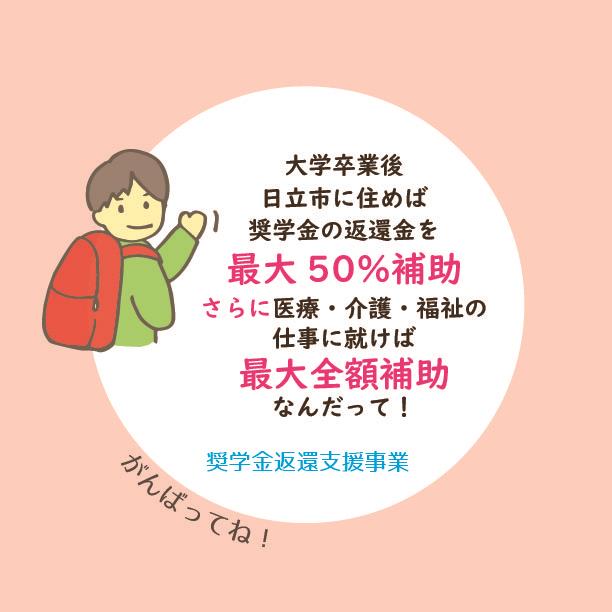 イラスト：奨学金返還支援事業