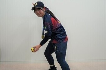 雨堤花帆選手の打撃フォーム