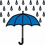 雨水のイラスト
