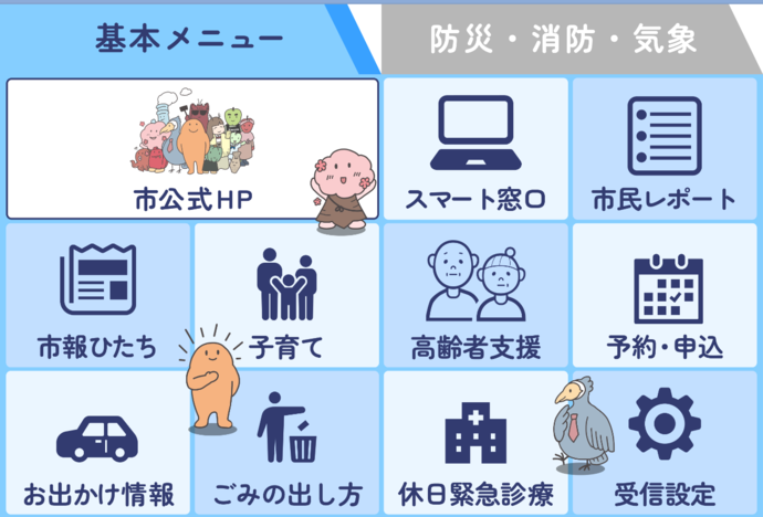 基本メニュー