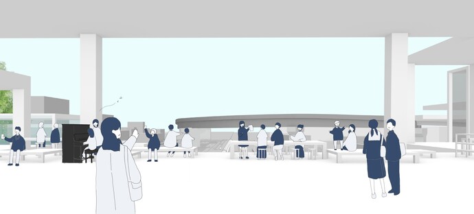 新駅舎のイメージ図