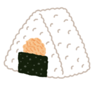 イラスト：おにぎりを握る女性