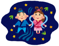 イラスト：織姫と彦星