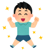 イラスト：元気な男の子