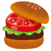 イラスト：ハンバーガー