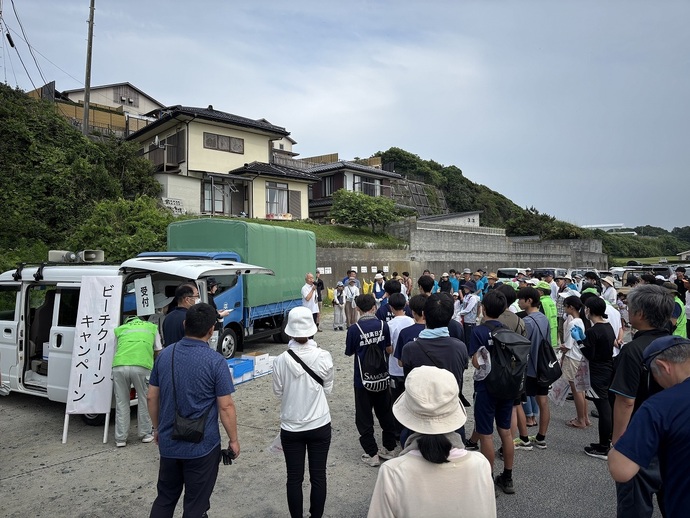 河原子海水浴場開会式