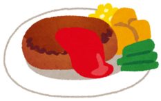 イラスト：ハンバーグ