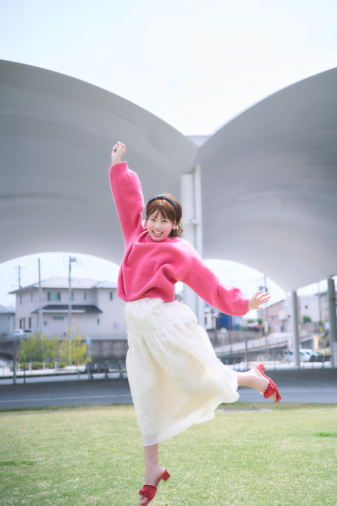 写真：日立のまちが大好きと語る岡部麟さん