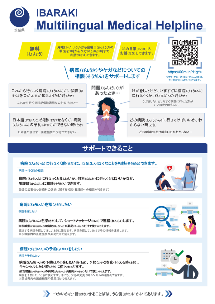 やさしいにほんごちらし表