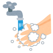 イラスト：手洗いする男の子2