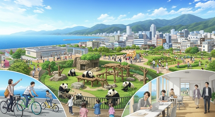 「ミライスケッチ by AI」コーナーで生成された画像