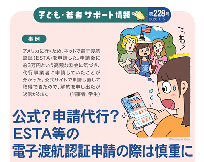 イラスト：公式？申請代行？ESTA等の電子渡航認証申請の際は慎重に