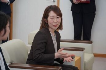 ホームステイ先である柳岡睦子さん