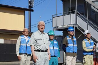 安全朝礼における市長挨拶