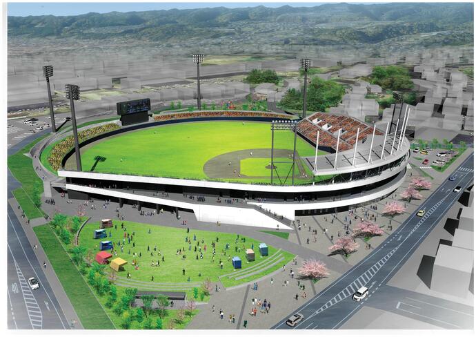 市民運動公園野球場整備イメージ