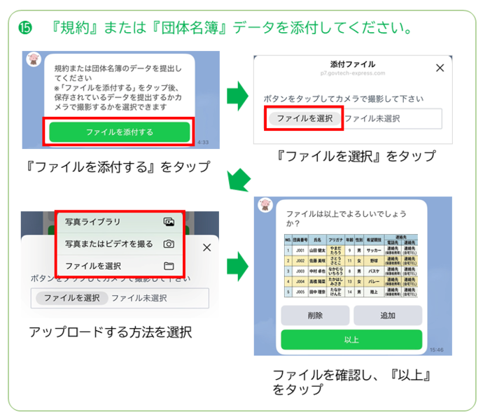 団体登録方法その15