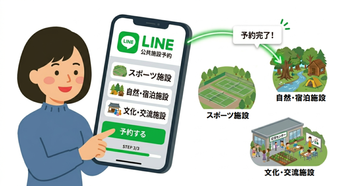 LINEを用いた公共施設予約