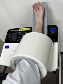 測定している様子