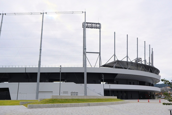 日立市池の川さくらスタジアム外観の写真